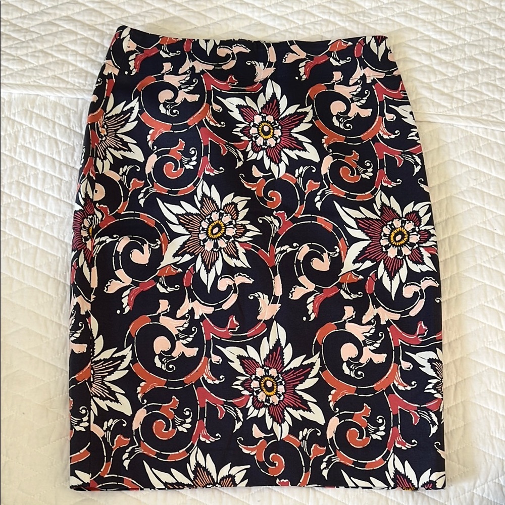LOFT Floral Pencil Skirt Knee-length